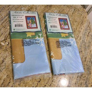 Artistic Collectibles Set of 2 Christmas Carolers Tree Garden Flags 28 x 40" New
